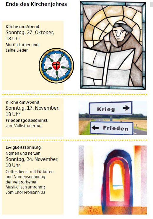 Ende des Kirchenjahres